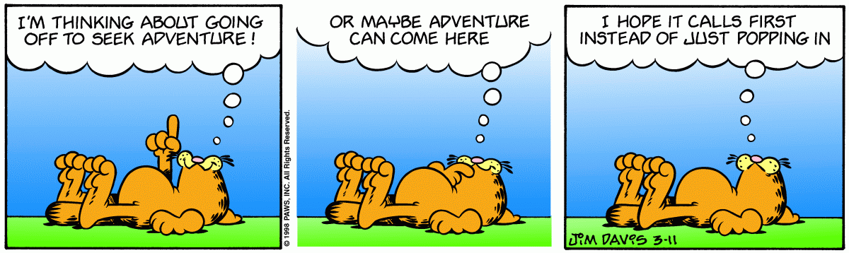 Garfield comic strip for Wednesday, March 11, 1998