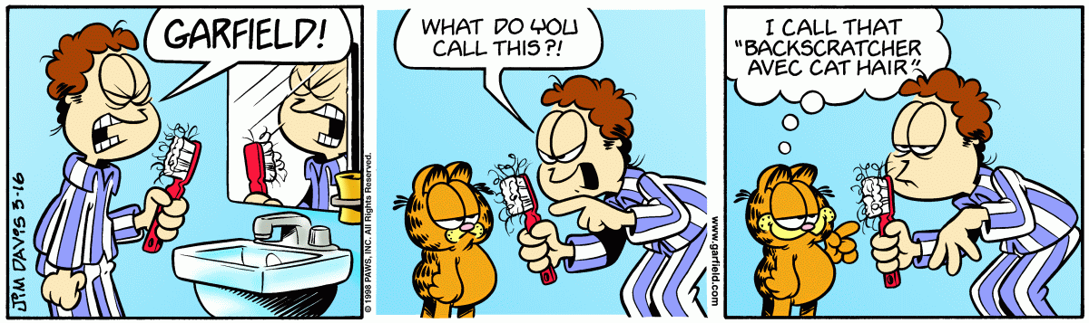 Garfield, March 16, 1998