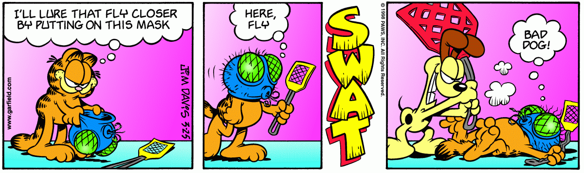 Garfield comic strip for Wednesday, March 25, 1998