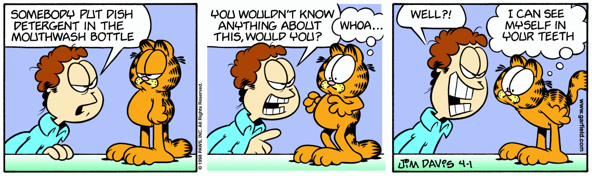 Garfield, April 1, 1998
