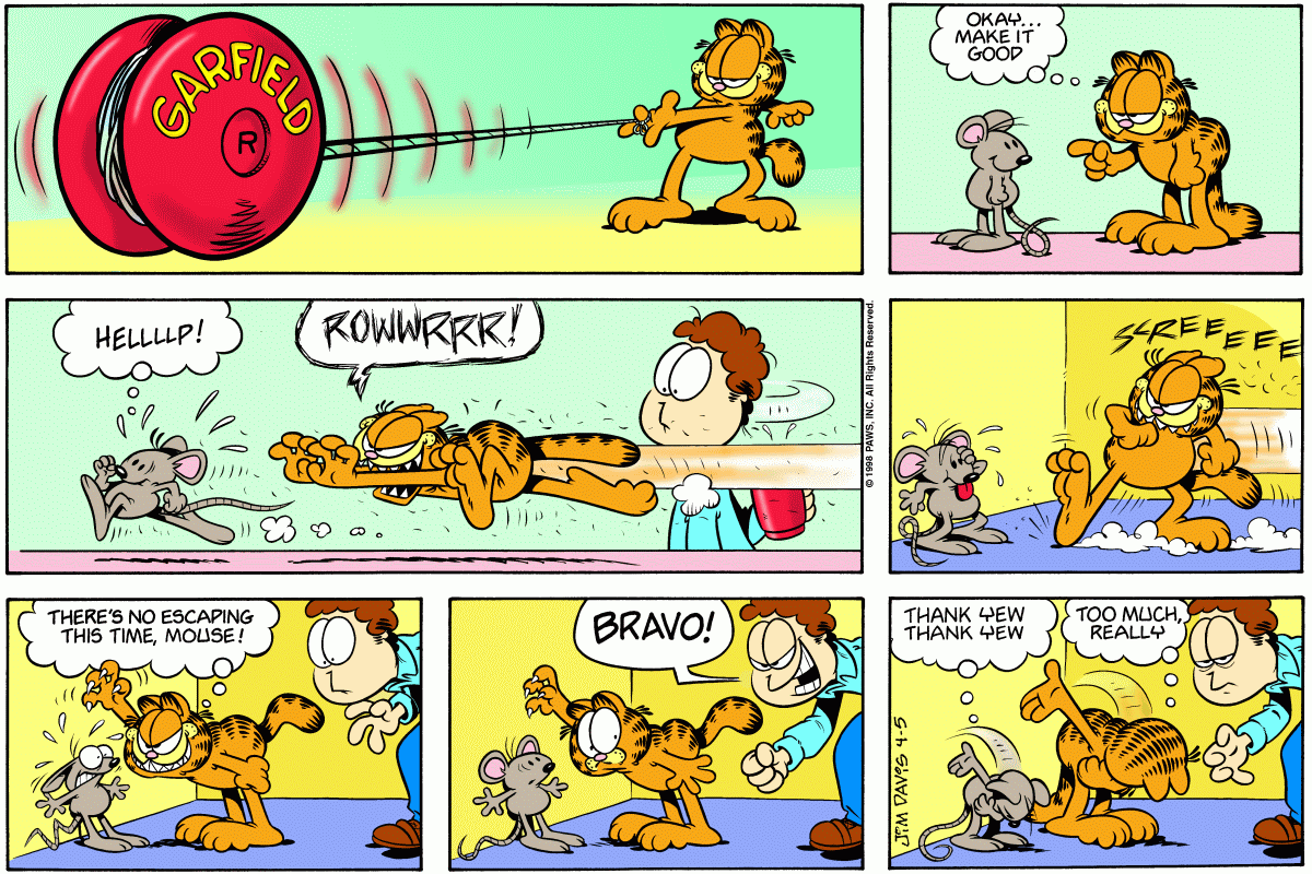 Garfield, April 5, 1998