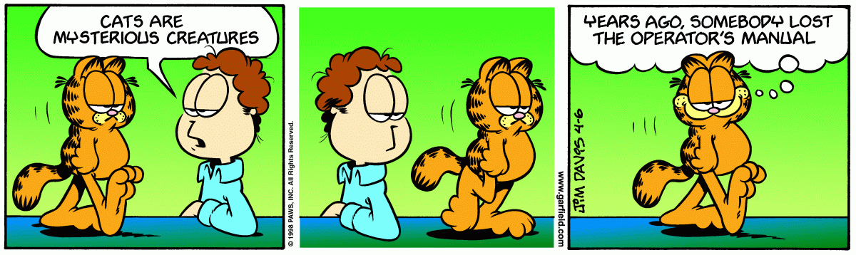 Garfield, April 6, 1998