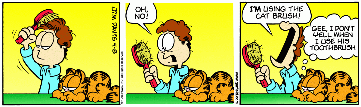 Garfield, April 8, 1998