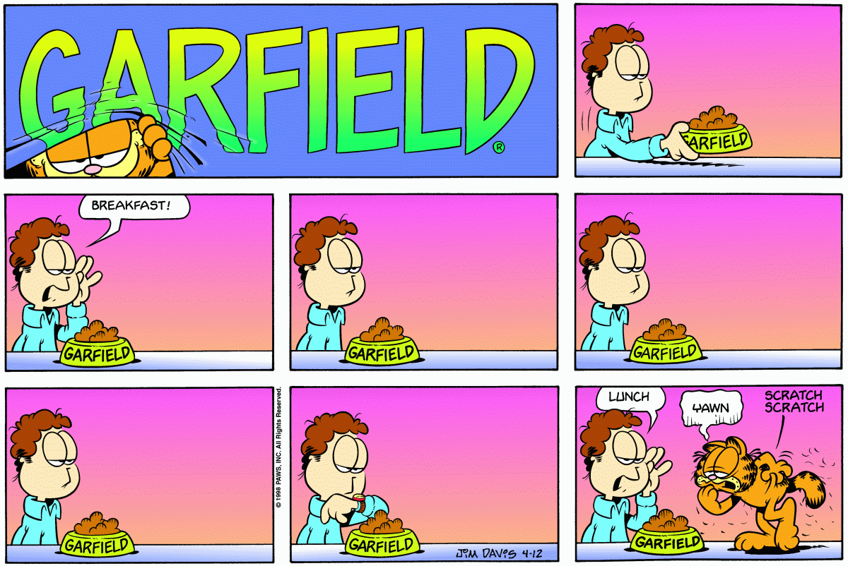 Garfield, April 12, 1998