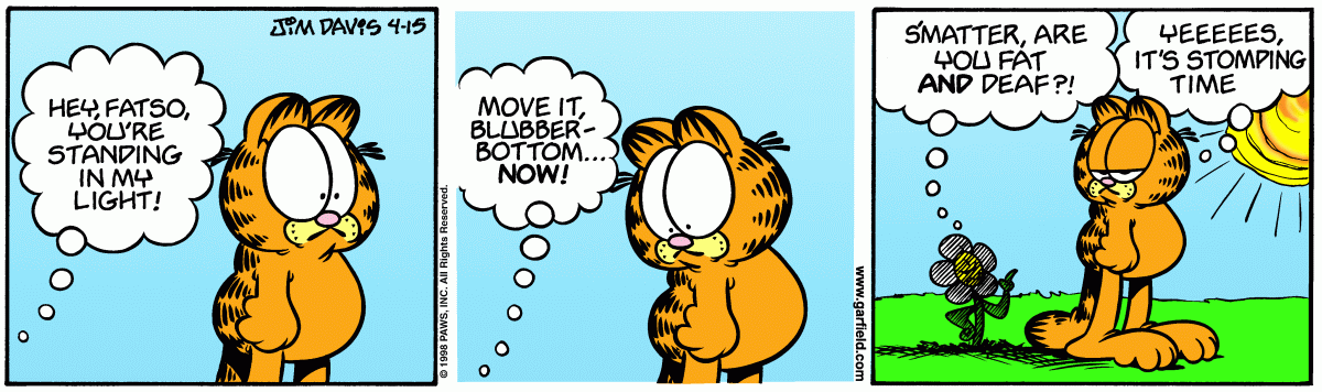Garfield, April 15, 1998