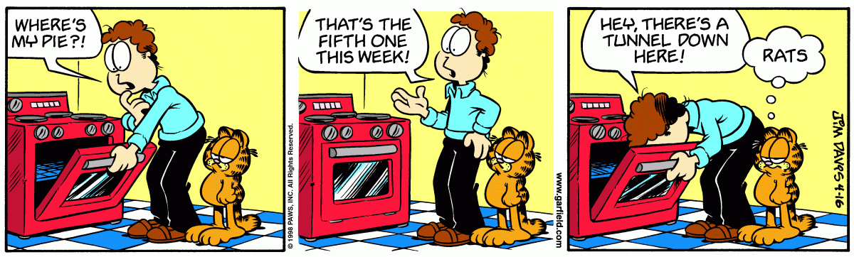 Garfield, April 16, 1998