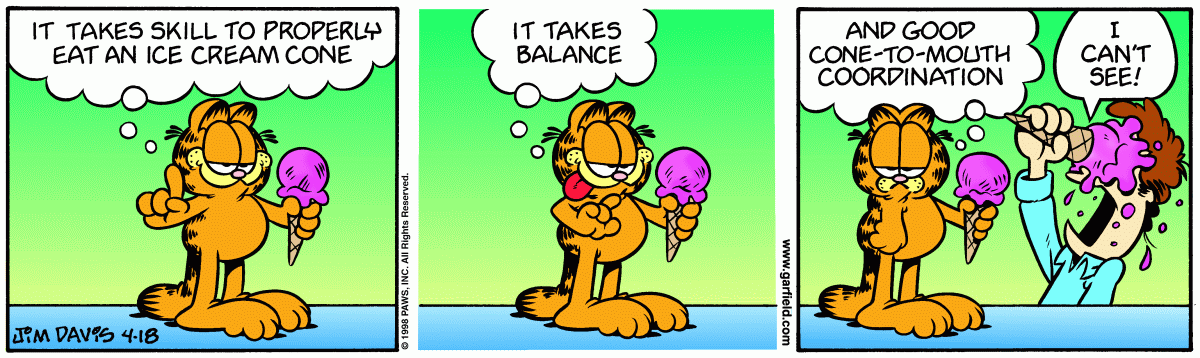 Garfield, April 18, 1998