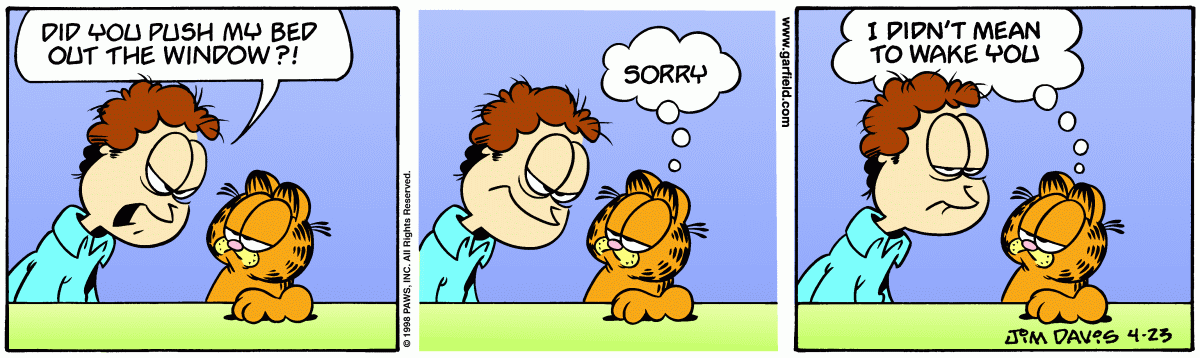 Garfield, April 23, 1998