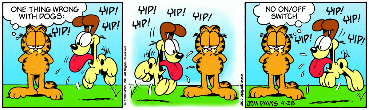 Garfield comic strip for Tuesday, April 28, 1998