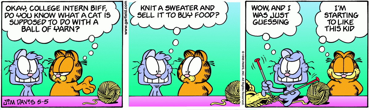 Garfield comic strip for Tuesday, May 5, 1998