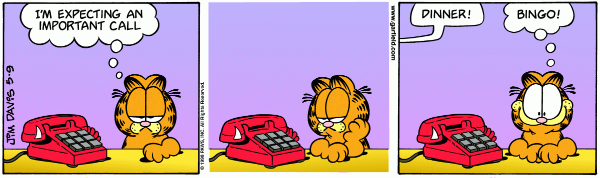 Garfield, May 9, 1998