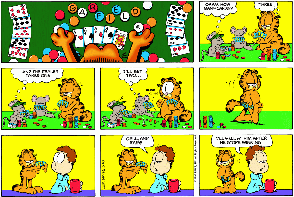 Garfield comic strip for Sunday, May 10, 1998