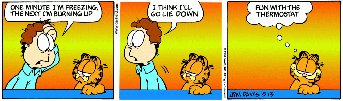 Garfield comic strip for Wednesday, May 13, 1998