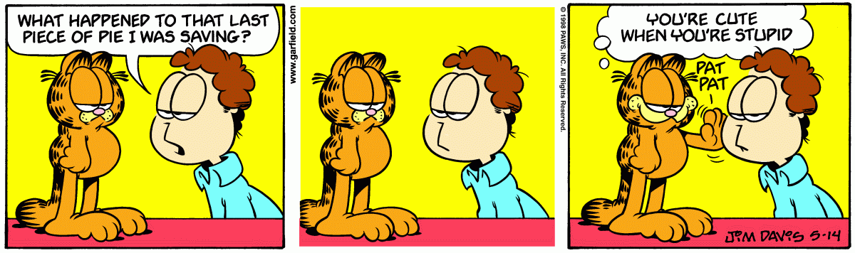 Garfield comic strip for Thursday, May 14, 1998