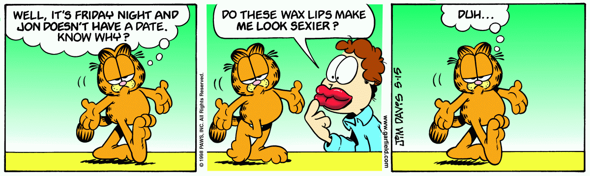 Garfield comic strip for Friday, May 15, 1998