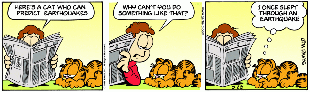 Garfield comic strip for Saturday, May 23, 1998