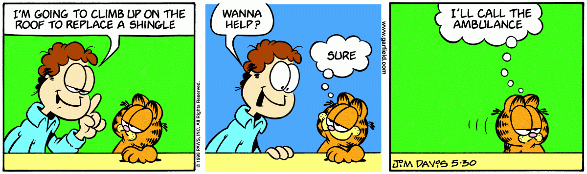 Garfield, May 30, 1998
