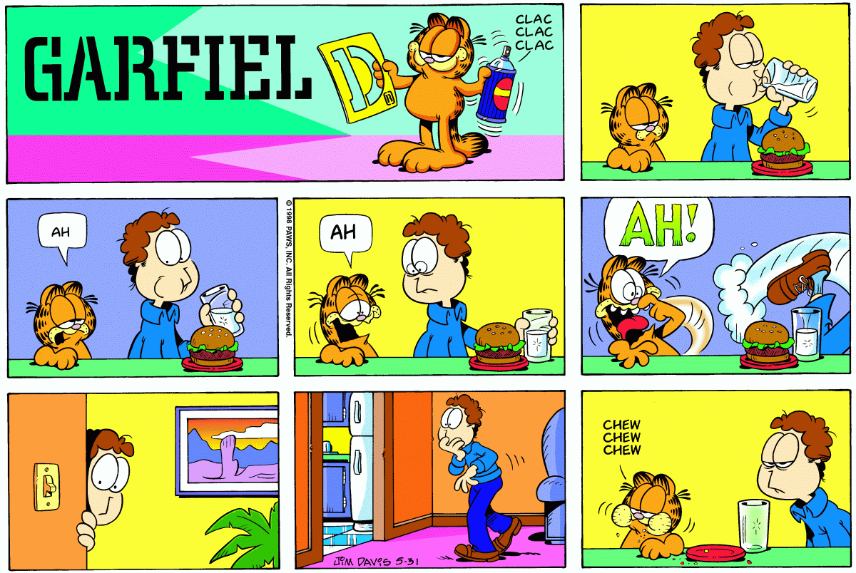 Garfield comic strip for Sunday, May 31, 1998