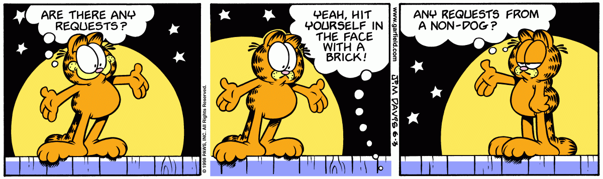 Garfield, June 3, 1998