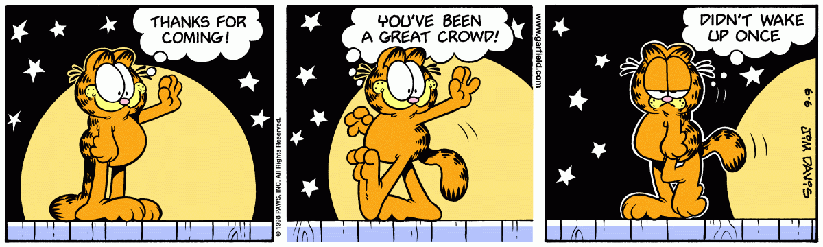 Garfield, June 6, 1998