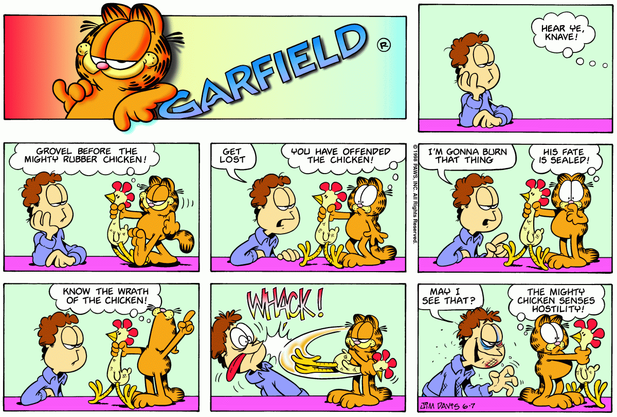 Garfield, June 7, 1998