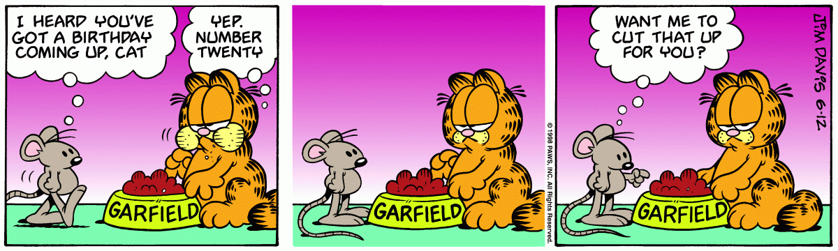 Garfield, June 12, 1998