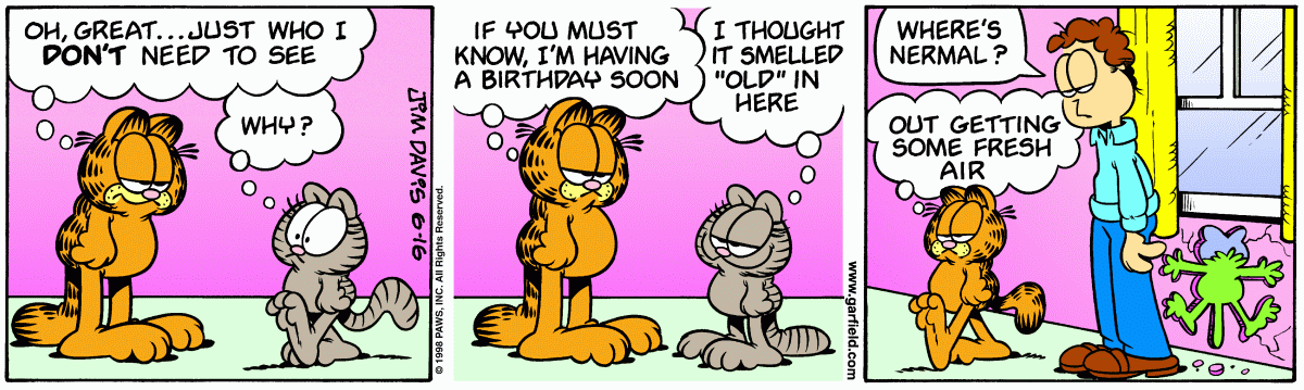 Garfield, June 16, 1998