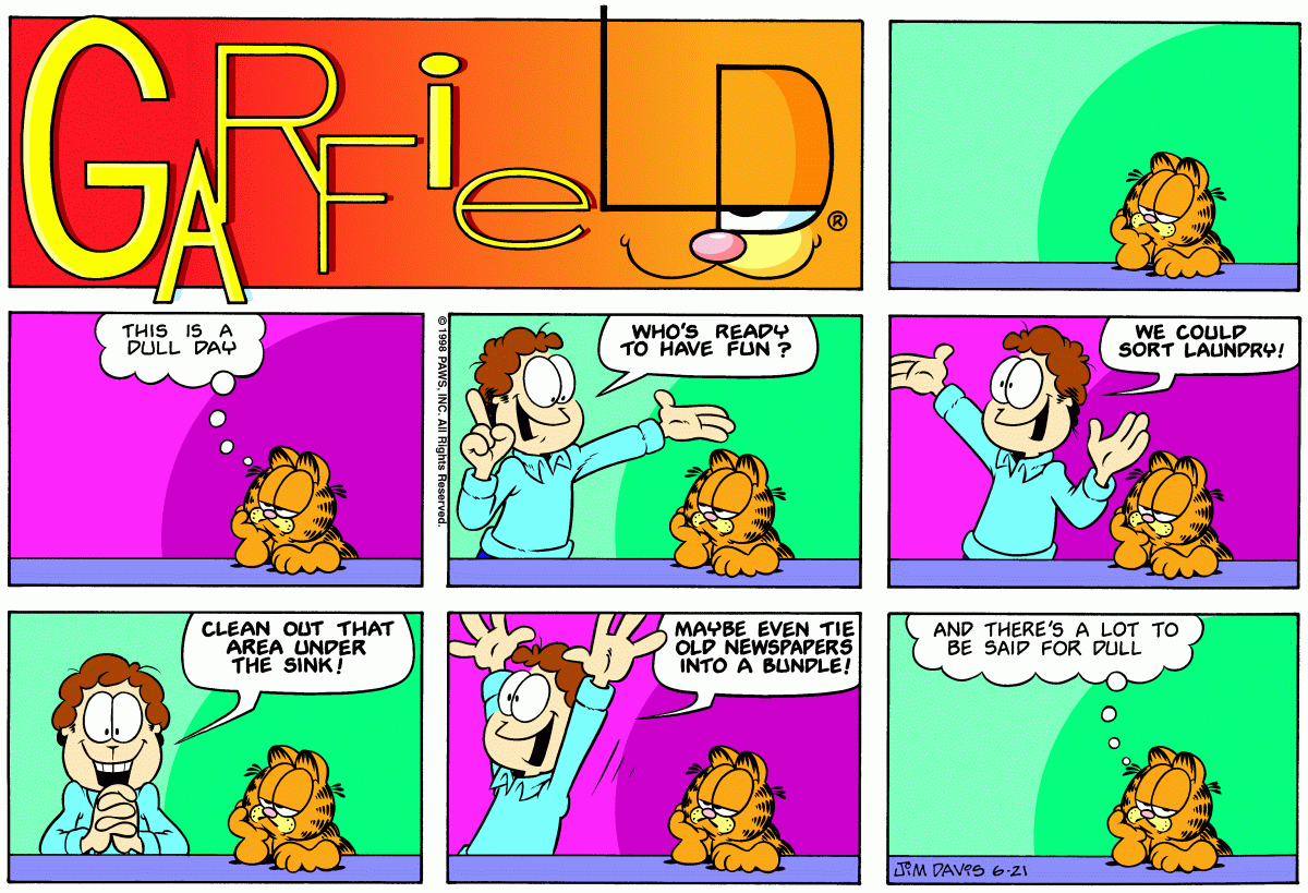 Garfield, June 21, 1998