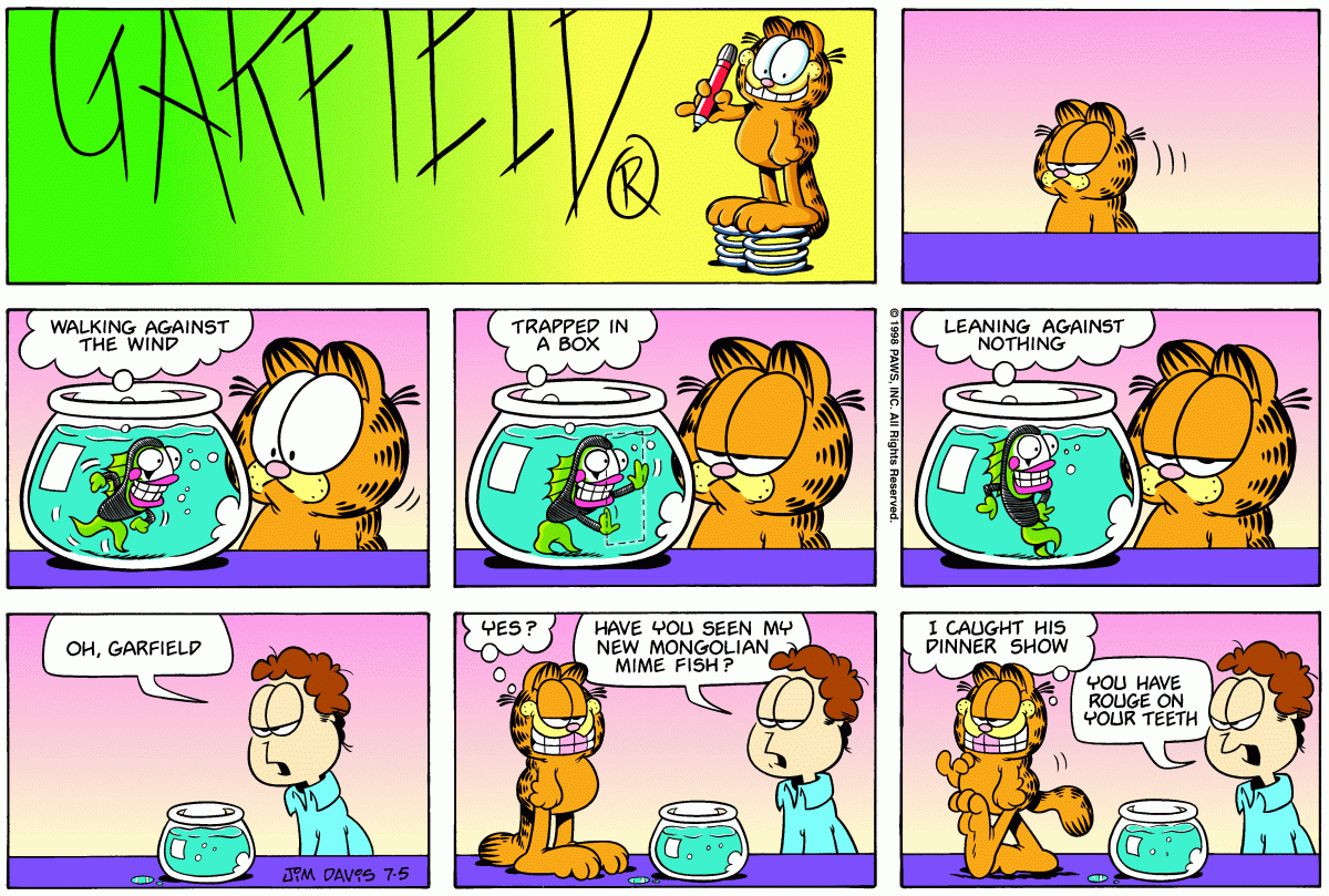 Garfield, July 5, 1998