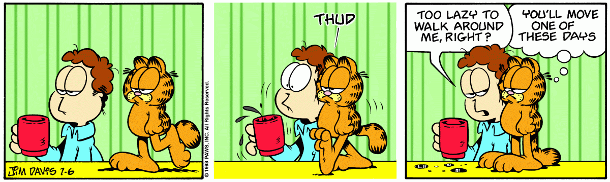 Garfield, July 6, 1998