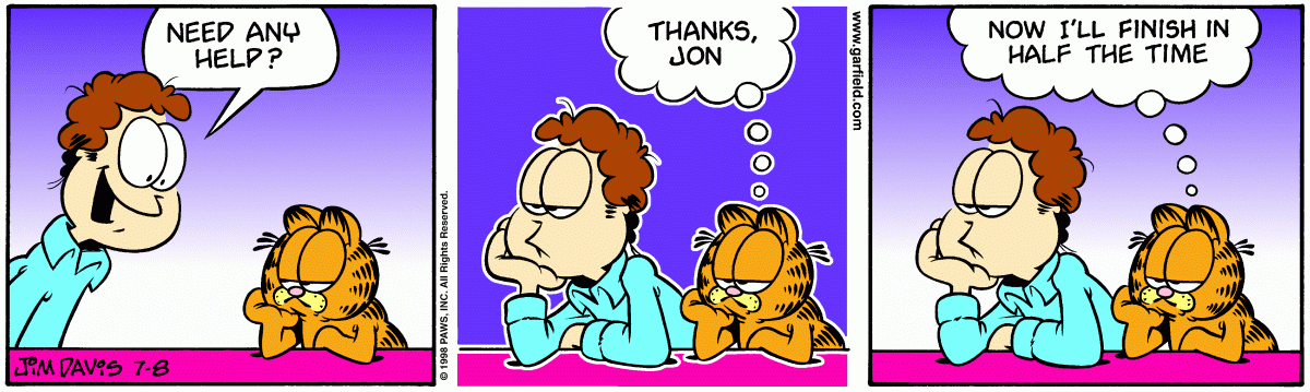Garfield, July 8, 1998