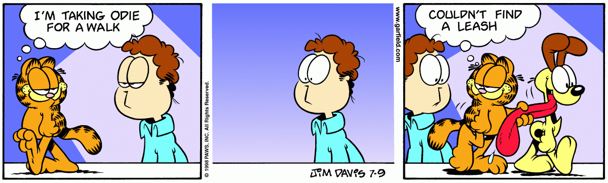 Garfield comic strip for Thursday, July 9, 1998