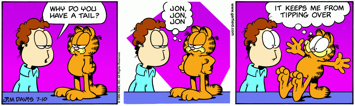 Garfield, July 10, 1998