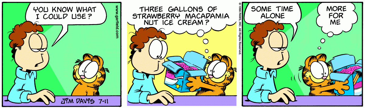 Garfield, July 11, 1998