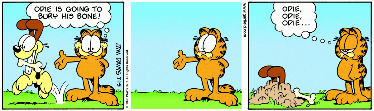 Garfield, July 15, 1998