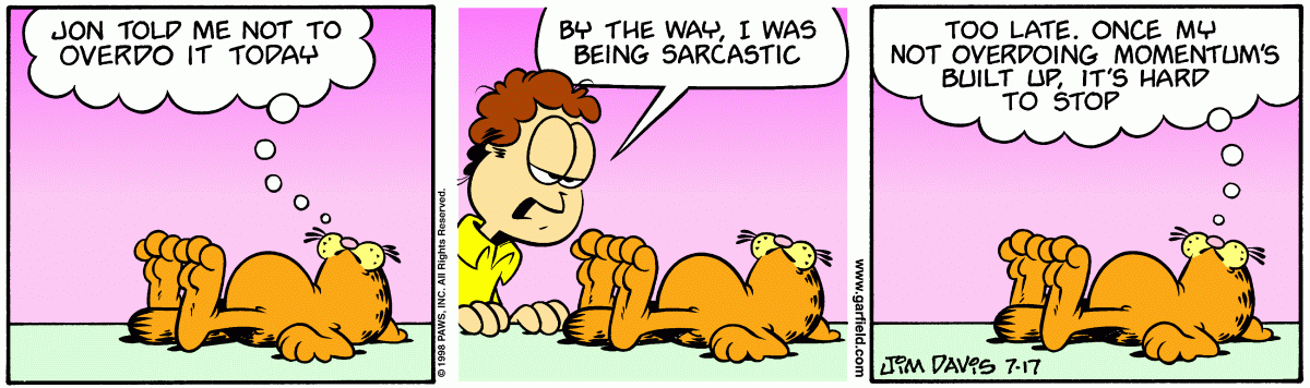 Garfield, July 17, 1998