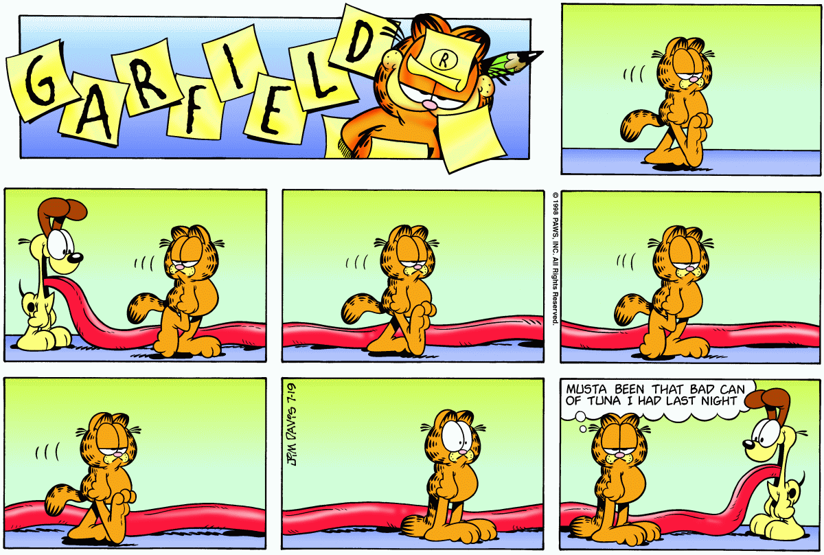 Garfield, July 19, 1998