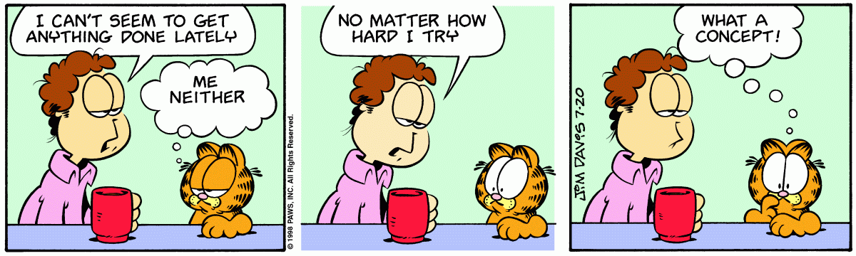 Garfield, July 20, 1998