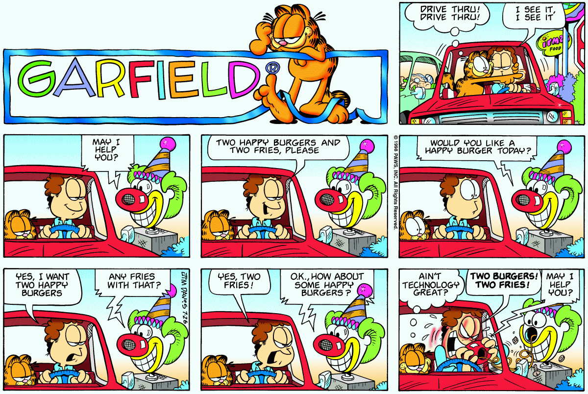 Garfield, July 26, 1998