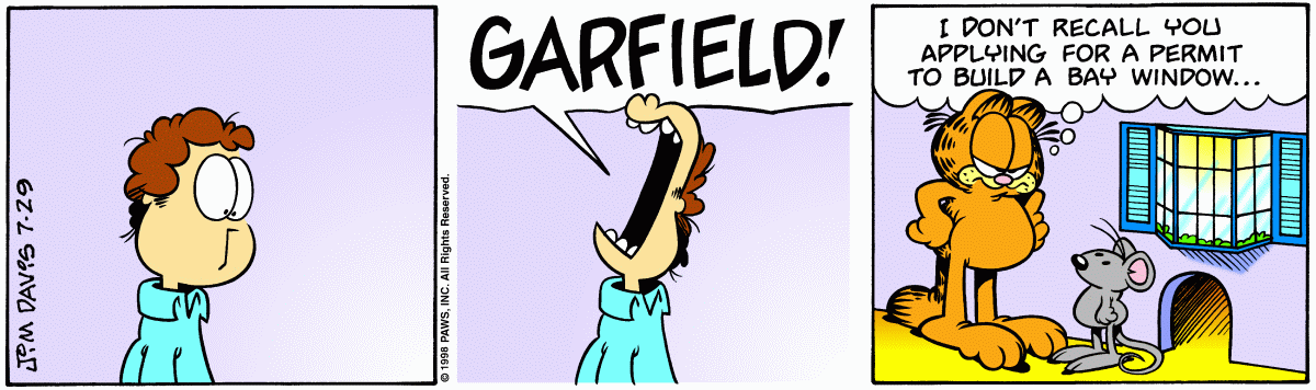 Garfield, July 29, 1998
