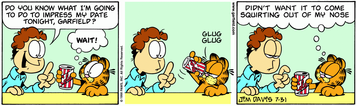 Garfield, July 31, 1998