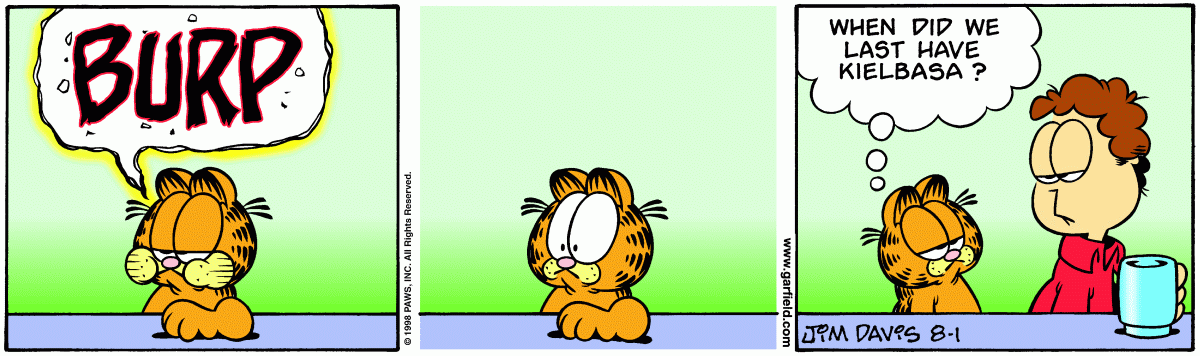 Garfield, August 1, 1998