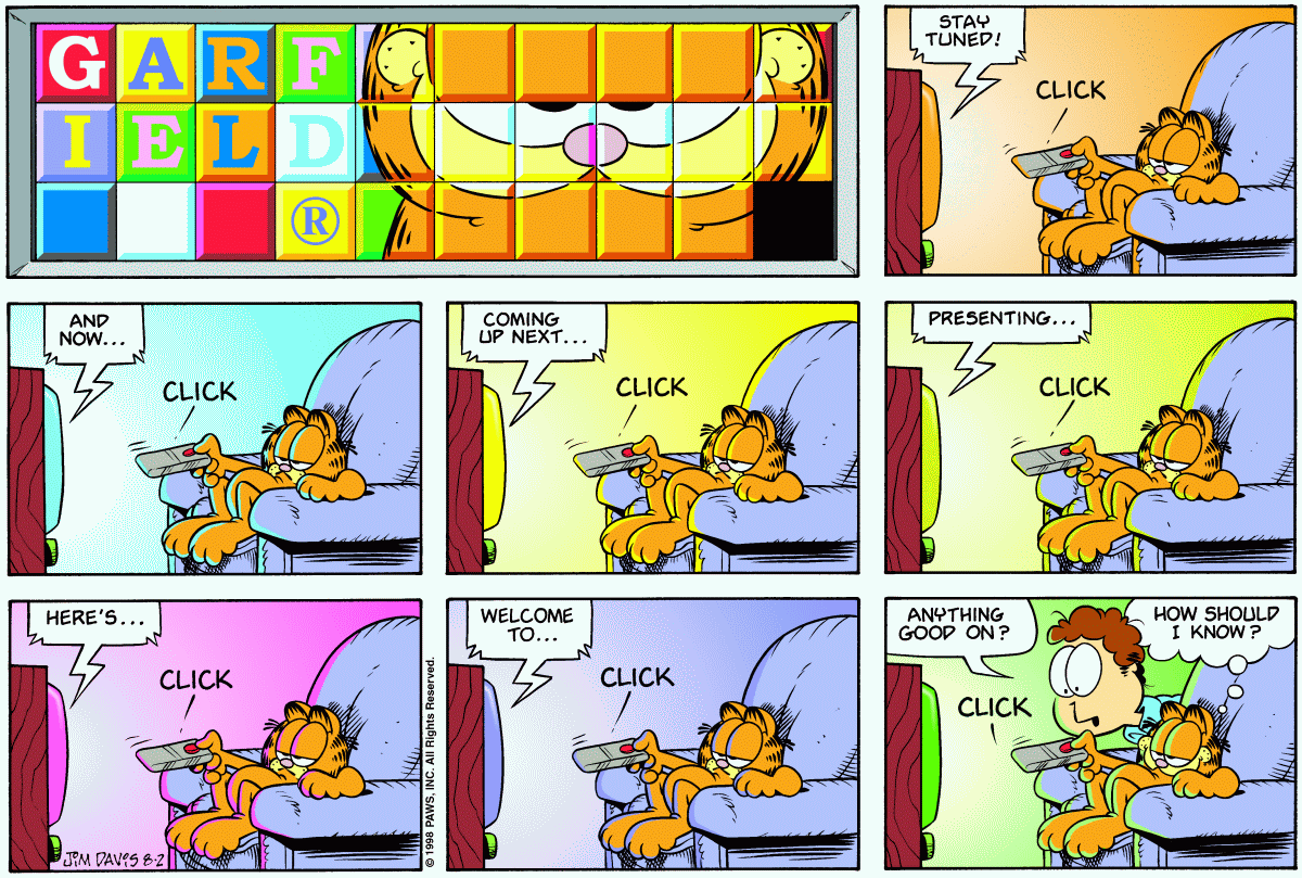 Garfield, August 2, 1998