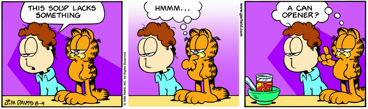 Garfield, August 4, 1998