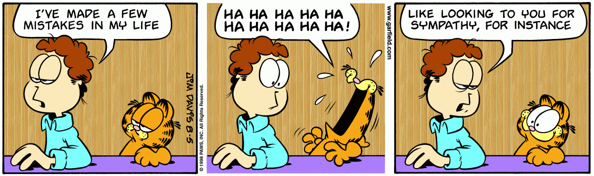 Garfield, August 5, 1998