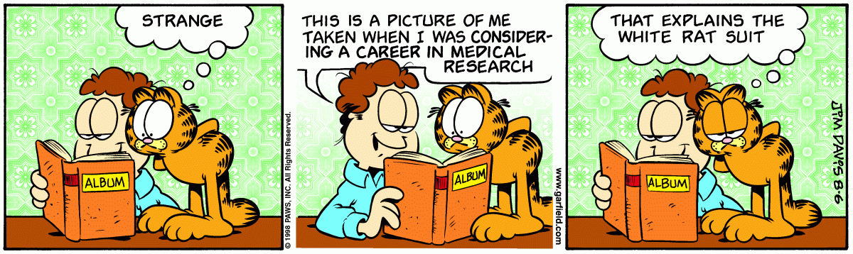 Garfield, August 6, 1998