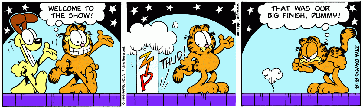 Garfield, August 8, 1998