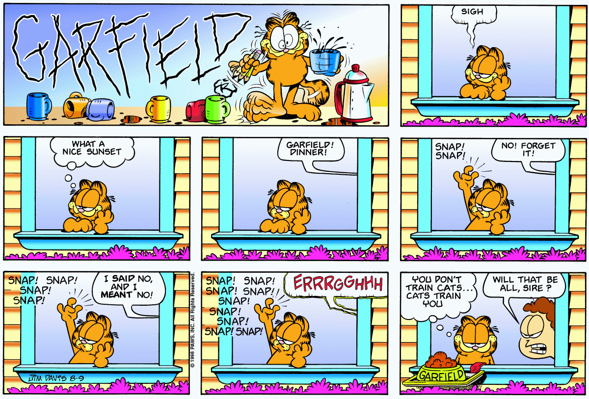 Garfield, August 9, 1998