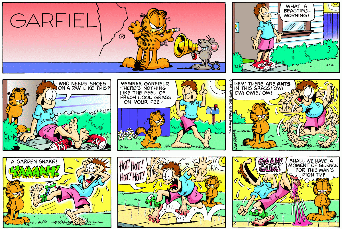 Garfield, August 16, 1998