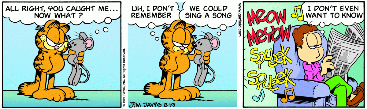 Garfield, August 19, 1998